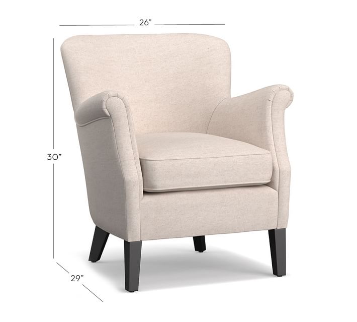 Petite Chair soma petite minna roll arm upholstered armchair | pottery barn Petite Chair soma petite minna roll arm upholstered armchair | pottery barn