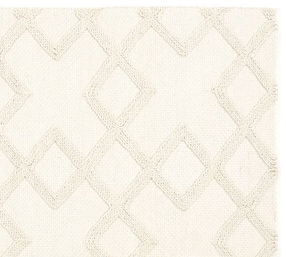 Adelle Handwoven Rug Ivory Pottery Barn