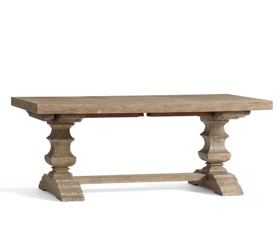 Banks Extending Dining Table, Grey Wash | Pottery Barn