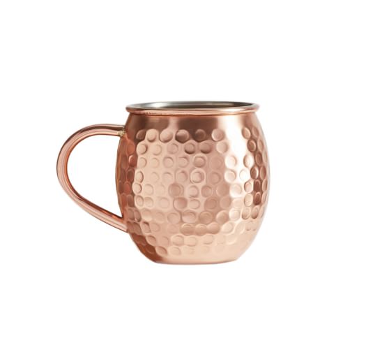 Hammered Copper Moscow Mule Mug, Set of 2 Pottery Barn