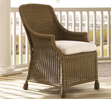 Saybrook All-Weather Wicker Dining Armchair | Pottery Barn