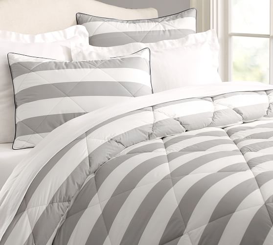 Marlo Stripe Comforter & Sham Pottery Barn