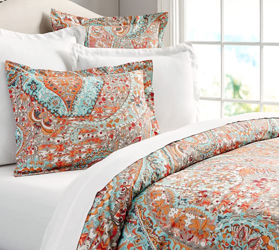 Paloma Paisley Organic Duvet Cover & Sham Pottery Barn