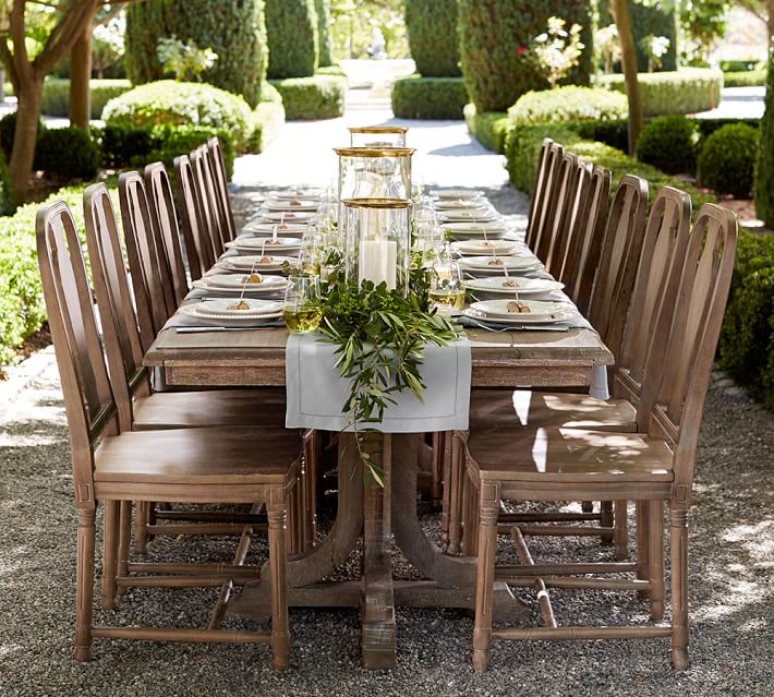 Dining Room Tables Pottery Barn linden fixed table | pottery barn Dining Room Tables Pottery Barn linden fixed table | pottery barn