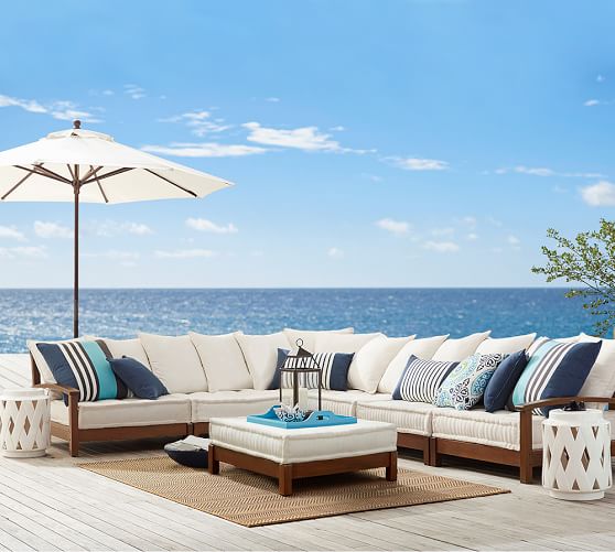 Lattice Ceramic Accent Table Pottery Barn