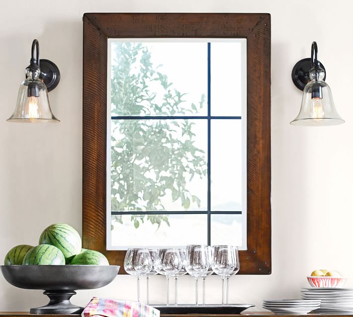 Bathroom Lighting Pottery Barn rustic glass indoor/outdoor sconce | pottery barn Bathroom Lighting Pottery Barn rustic glass indoor/outdoor sconce | pottery barn