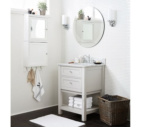 PB Studio Modular Bath Wall Storage Open Cubby Pottery Barn