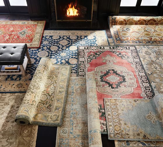 Channing PersianStyle Rug Neutral Pottery Barn
