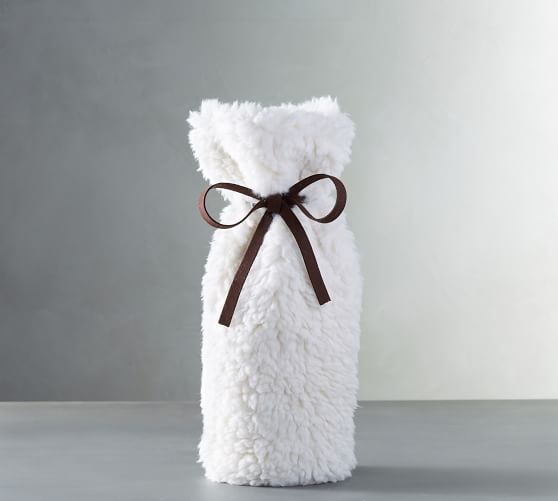 Faux Fur Wine Bag Sherpa Pottery Barn