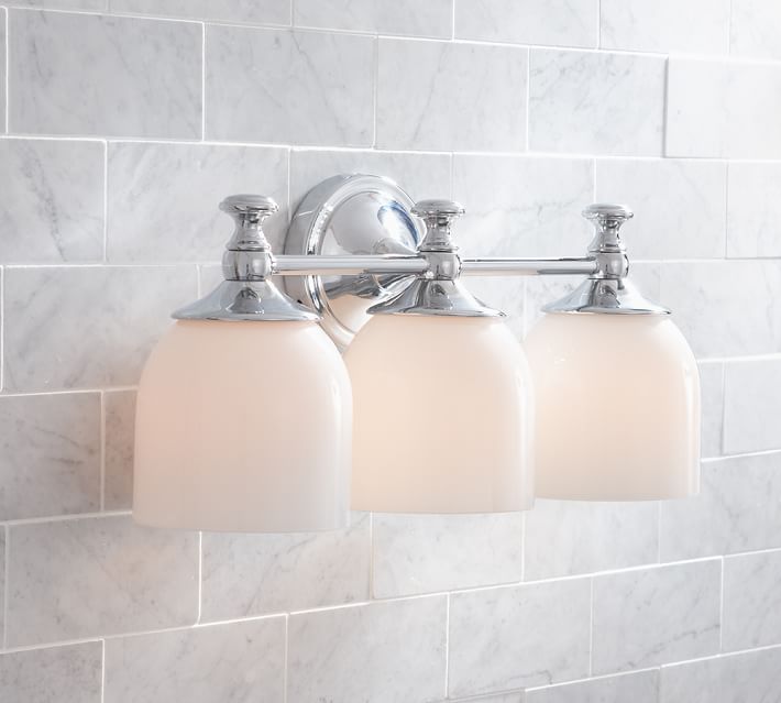 Bathroom Lighting Pottery Barn mercer triple sconce | pottery barn Bathroom Lighting Pottery Barn mercer triple sconce | pottery barn
