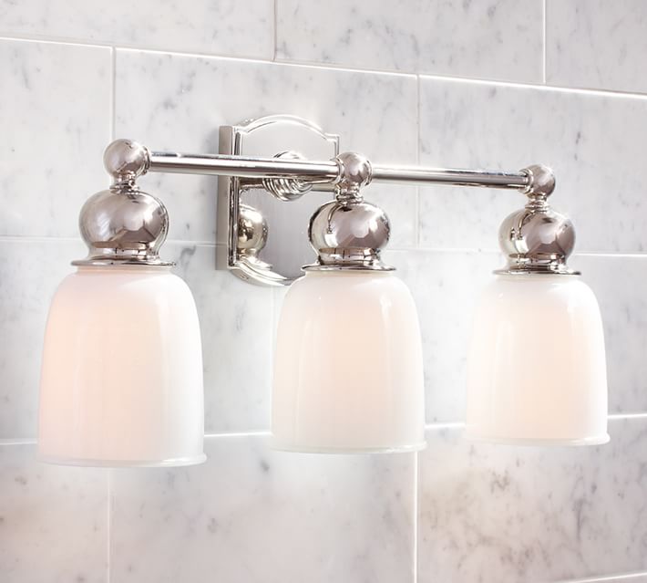 Bathroom Lighting Pottery Barn covington hotel triple sconce | pottery barn Bathroom Lighting Pottery Barn covington hotel triple sconce | pottery barn
