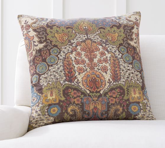Angelina Paisley Print Pillow Cover Pottery Barn