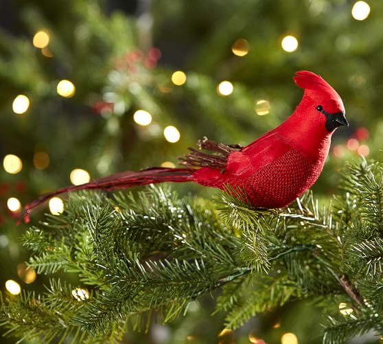 Red Cardinal Clip Ornament Pottery Barn