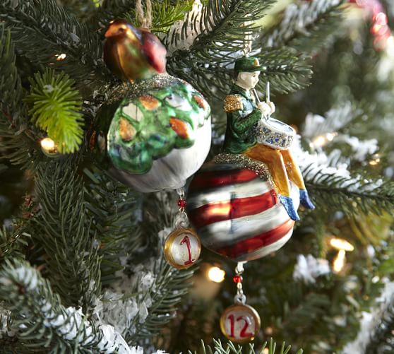 twelve days of christmas ornaments set of 12 pottery barn twelve days of christmas ornaments set of 12 pottery barn