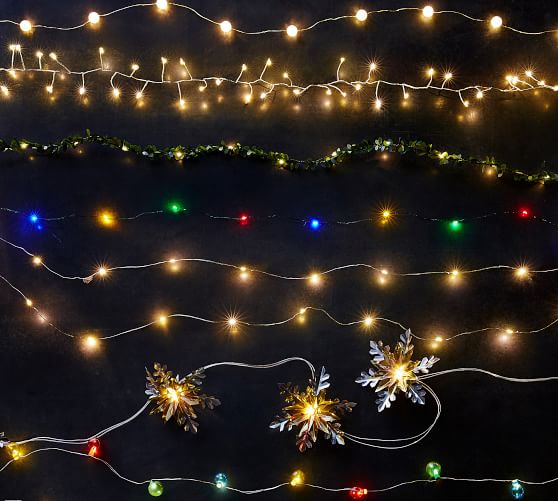 Vintage Snowflake String Light Pottery Barn