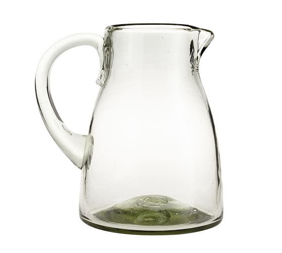 Santino Recycled Glass Pitchers Pottery Barn