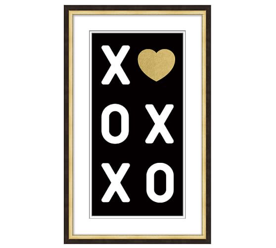 XO Heart Chart Print Pottery Barn