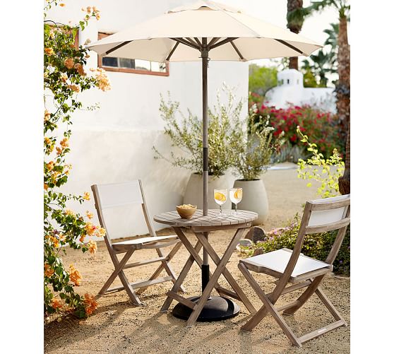 Indio Bistro Folding Table Pottery Barn