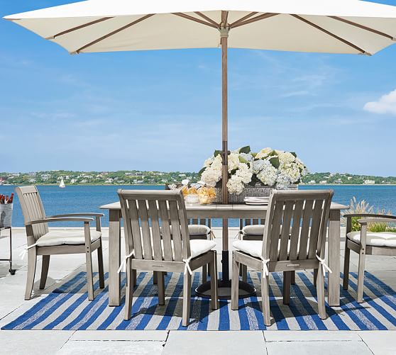 Noah Synthetic Indoor/Outdoor Rug Blue Multi Pottery Barn