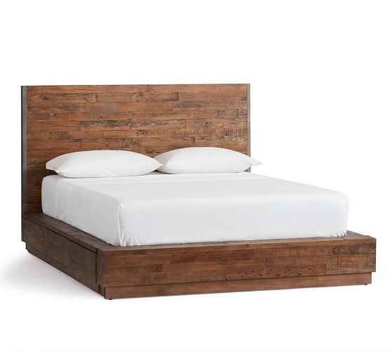 Big Daddy's Antiques Reclaimed Wood Storage Bed Pottery Barn