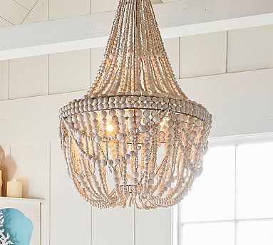 Pottery Barn Beaded Chandeliernull