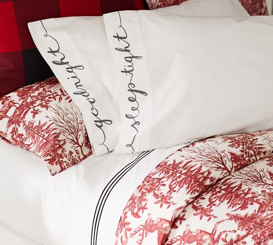 Alpine Toile Duvet Cover & Sham Pottery Barn