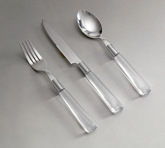 12Piece Lucite Flatware Set Pottery Barn