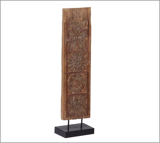 Carved Wood Timber Stand, Medium Symbol