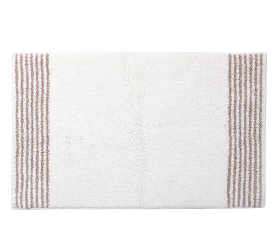 Striped Dobby Bath Mat Pottery Barn