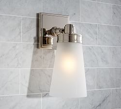 Bathroom Sconces Polished Chrome bathroom sconces | pottery barn Bathroom Sconces Polished Chrome bathroom sconces | pottery barn