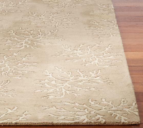 All-Over Coral Rug Swatch, Neutral
