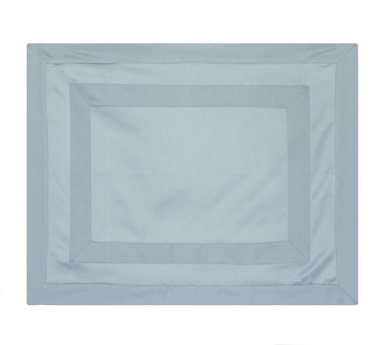 Italian 600-Thread-Count Sham, Standard, Porcelain Blue