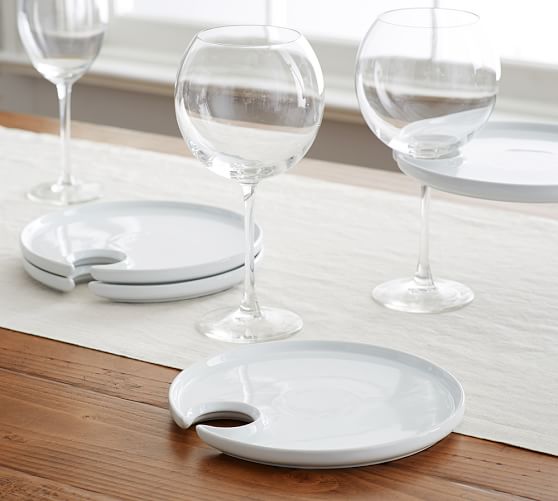 Great White Mingling Plate, Set of 4 Pottery Barn