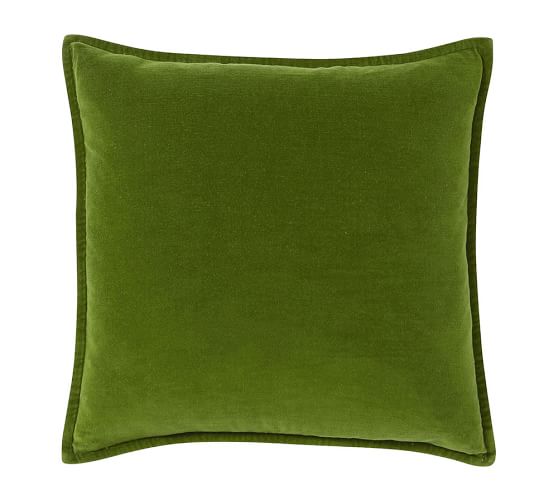 Washed Velvet Pillow Cover Pottery Barn