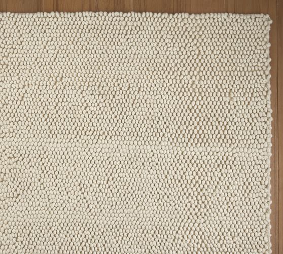 Popcorn Shag Rug Swatch, Ivory