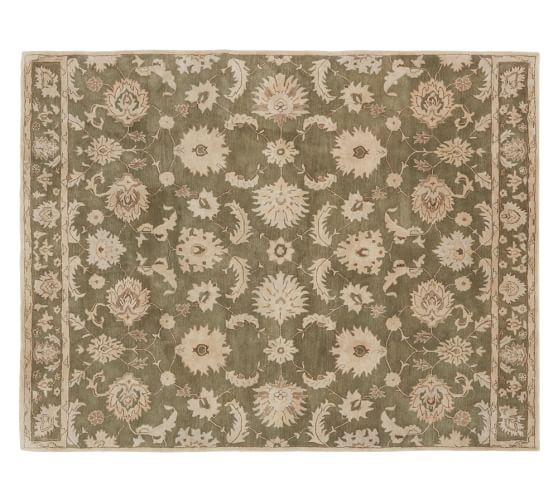 Gabrielle Persian-Style Tufted Wool, 10x14', Green