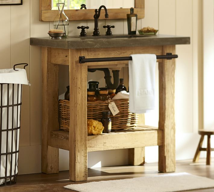 abbott single sink console | pottery barn abbott single sink console | pottery barn
