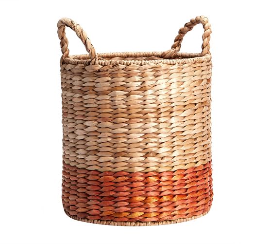 Savannah Color Stripe Round Baskets Pottery Barn