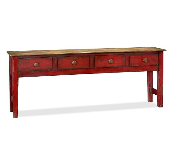 Red Console Table harper console table | pottery barn Red Console Table harper console table | pottery barn