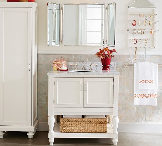 Tri Fold Wall Mirror vintage tri-fold mirror | pottery barn Tri Fold Wall Mirror vintage tri-fold mirror | pottery barn