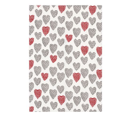 XOXO Heart Kitchen Towel, Set of 2 Pottery Barn