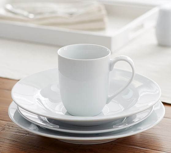 Great White Rim Dinnerware Pottery Barn