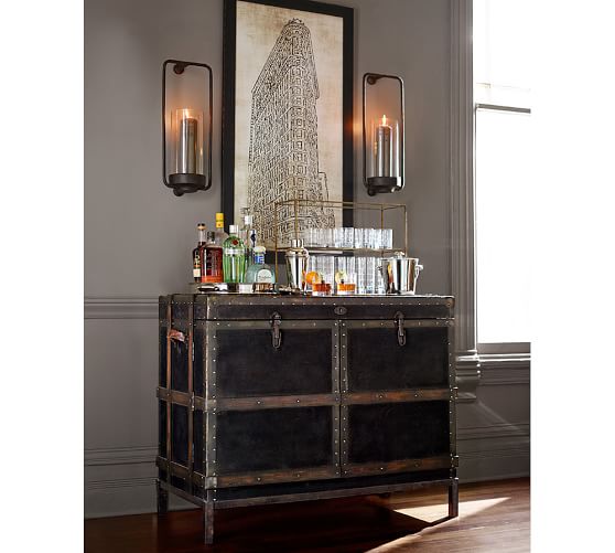 Ludlow Trunk Bar Pottery Barn