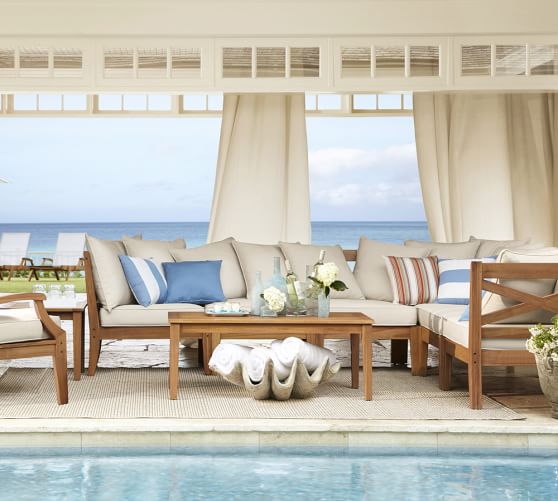 Cement Shaped Scallop Shell Bowl Pottery Barn