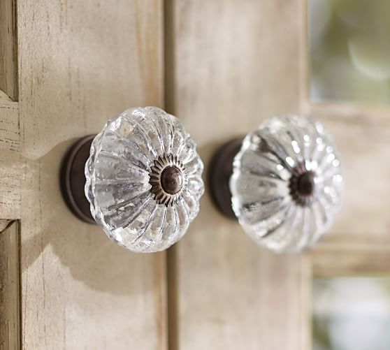Vintage Glass Round Knob Pottery Barn
