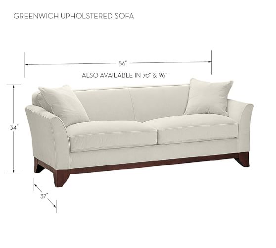 Greenwich Upholstered Sofa Pottery Barn