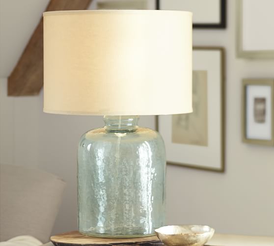 Devin Glass Table Lamp Base Pottery Barn