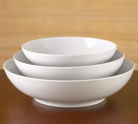 Great White Coupe Serving Bowls Pottery Barn