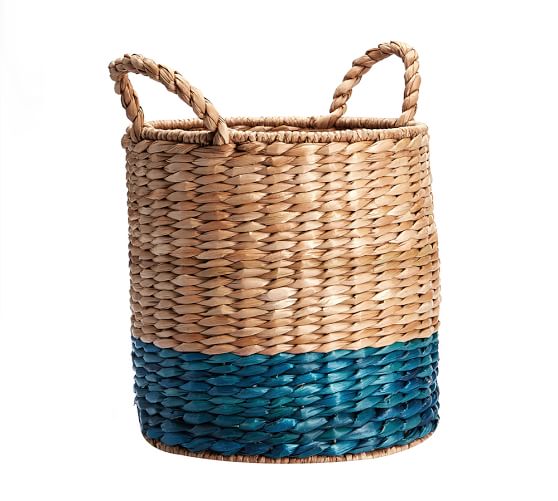 Savannah Color Stripe Round Baskets Pottery Barn