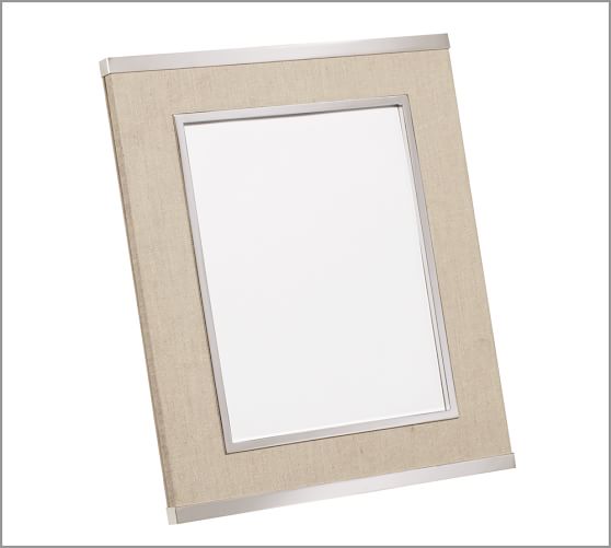 Silver & Linen Frames Pottery Barn